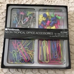 Neon Tropical Office Accessories